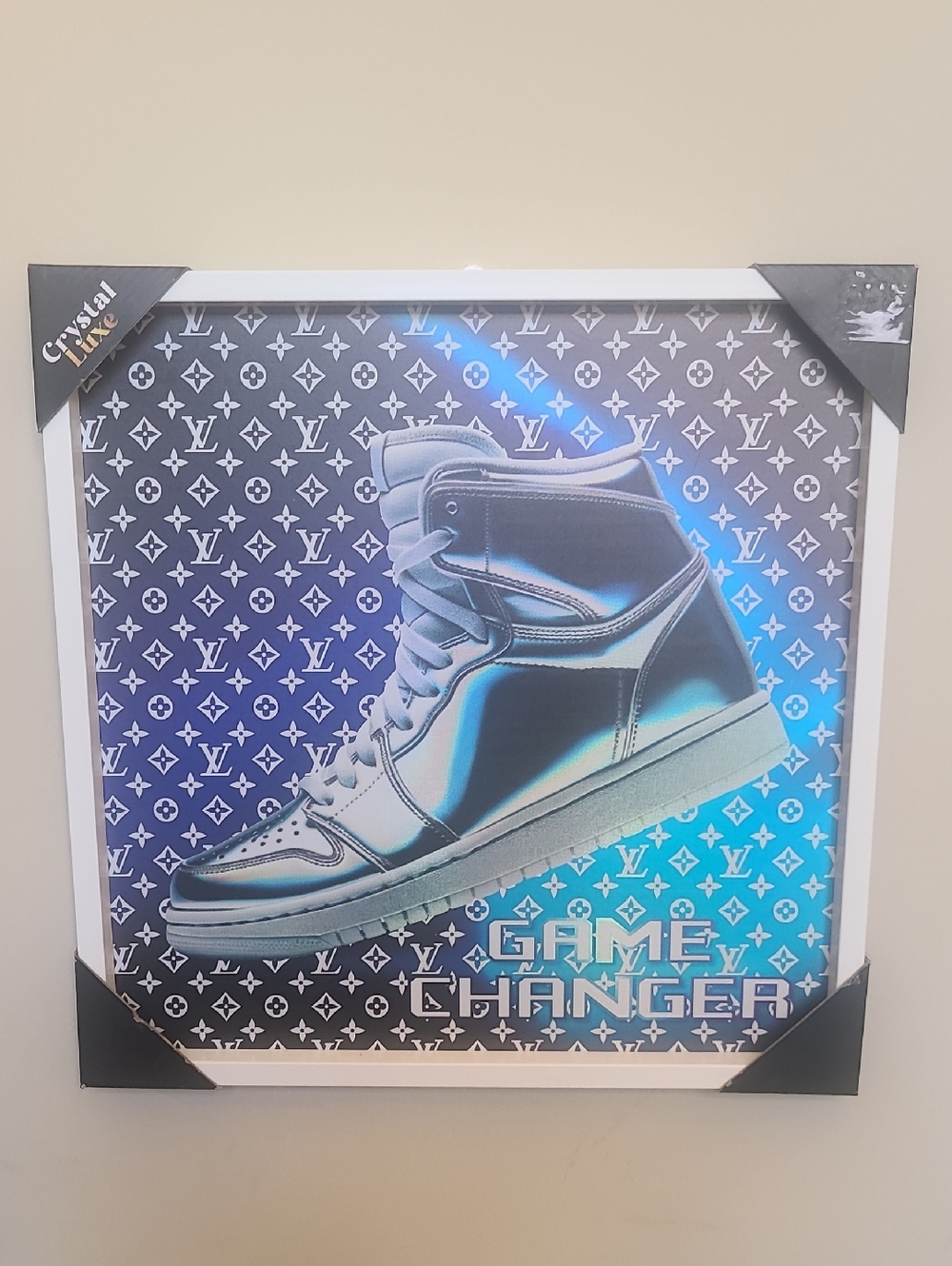 Louis Vuitton Framed Wall Art LV Canvas Painting Picture Jordan Sneaker